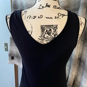 Womens size extra small / small, Tahari elements, fitted tank top, black